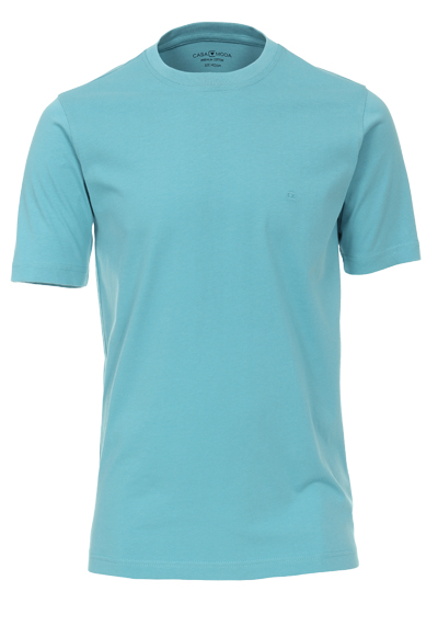CASAMODA T-Shirt mit Rundhals reine Baumwolle t�rkis