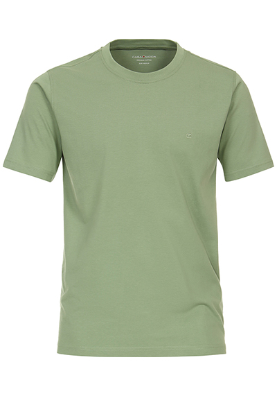 CASAMODA T-Shirt mit Rundhals reine Baumwolle hellgrün