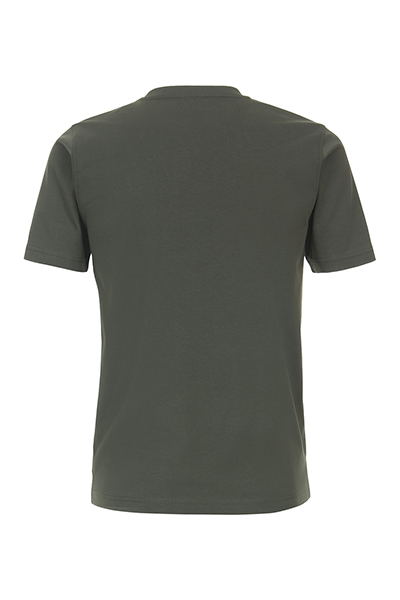 CASAMODA T-Shirt mit Rundhals reine Baumwolle oliv