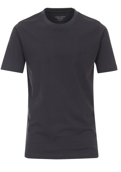 CASAMODA T-Shirt mit Rundhals reine Baumwolle graphit
