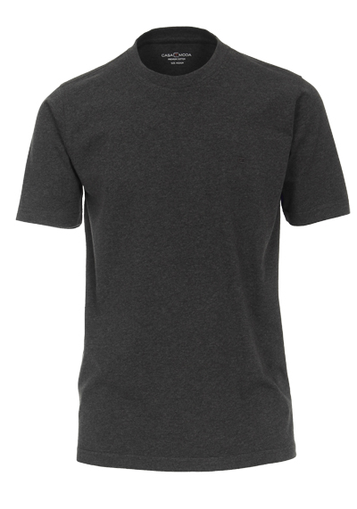 CASAMODA T-Shirt mit Rundhals reine Baumwolle anthrazit