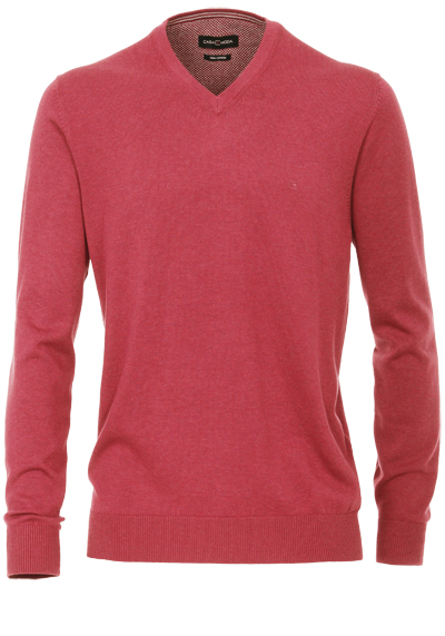 CASAMODA Pullover Langarm V-Ausschnitt Strick altrosa