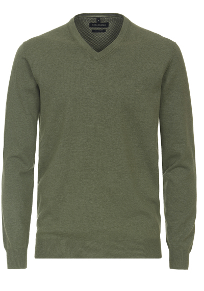 CASAMODA Pullover Langarm V-Ausschnitt Strick grn