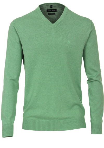CASAMODA Pullover Langarm V-Ausschnitt Strick grn