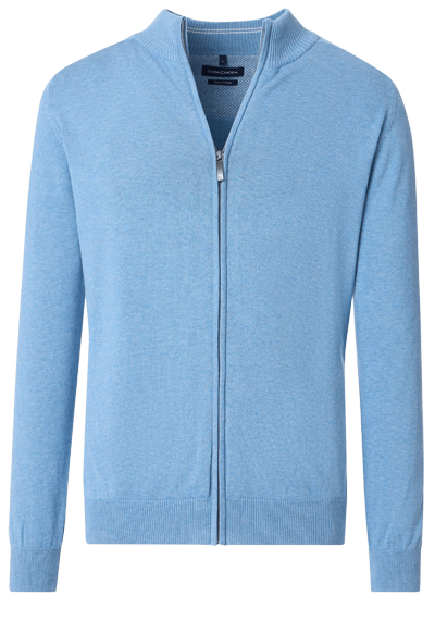 CASAMODA Cardigan Langarm mit Reiverschluss blau