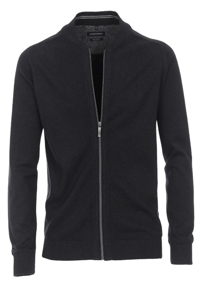 CASAMODA Cardigan Langarm mit Rei�verschluss anthrazit