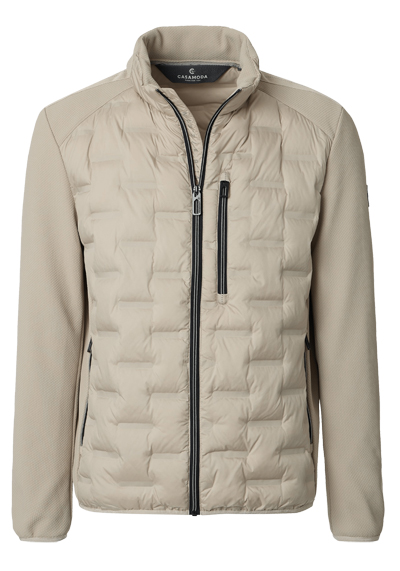 CASAMODA Steppjacke Langarm Stehkragen Rei�verschluss beige