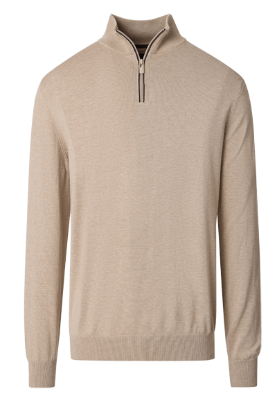 Produktbild f�r 'CASAMODA Troyer Langarm mit Rei�verschluss beige'