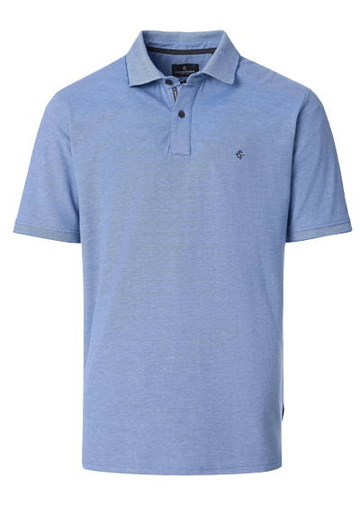 CASAMODA Poloshirt Halbarm Polokragen gekn�pft blau