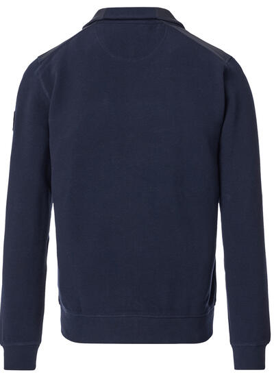 Produktbild fr 'CASAMODA Sweatjacke Langarm mit Reiverschluss Struktur nachtblau'