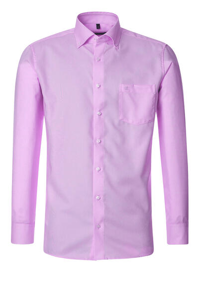 CASAMODA Comfort Fit Hemd Langarm Button Down Kragen Oxford flieder