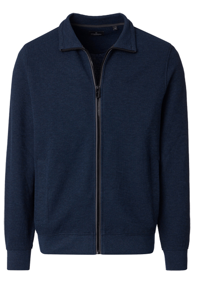 Produktbild f�r 'CASAMODA Sweat Jacke Langarm Rei�verschluss Struktur navy'