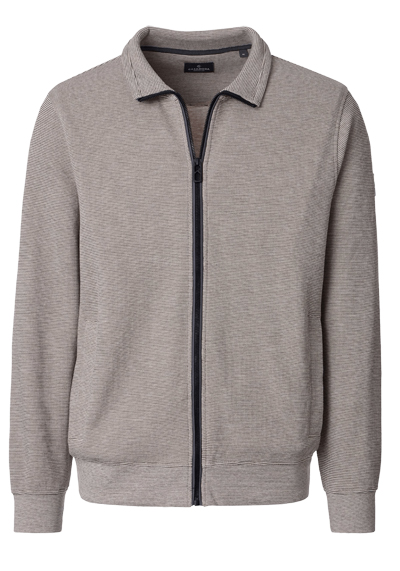 Produktbild f�r 'CASAMODA Sweat Jacke Langarm Rei�verschluss Struktur beige'