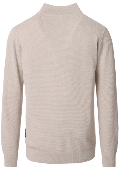 Produktbild f�r 'CASAMODA Strick Troyer Langarm Rei�verschluss Struktur beige'