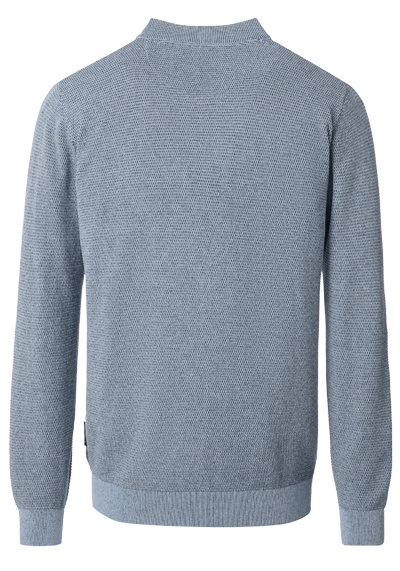 Produktbild f�r 'CASAMODA Strickjacke Langarm Rei�verschluss Struktur blau'