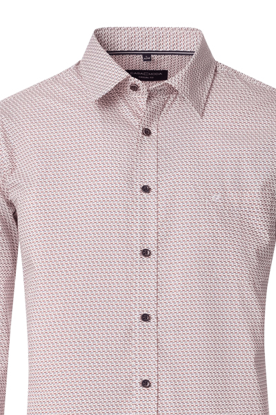 Produktbild fr 'CASAMODA Casual Fit Hemd Langarm New Kent Kragen Muster rot'