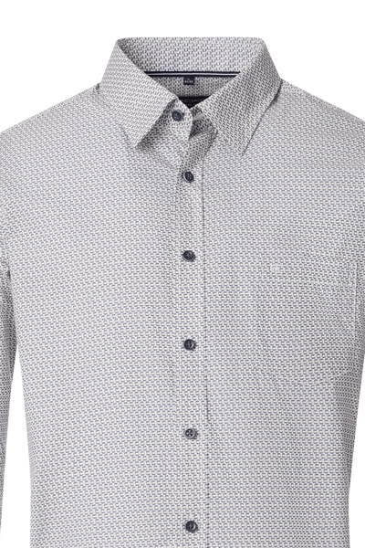 Produktbild fr 'CASAMODA Casual Fit Hemd Langarm New Kent Kragen Muster blau'