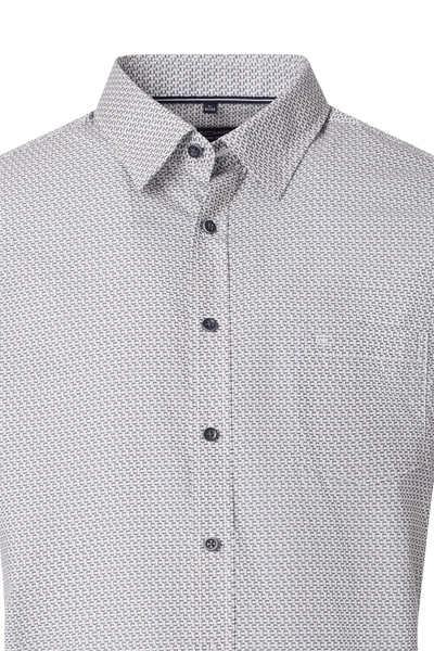Produktbild fr 'CASAMODA Comfort Fit Hemd Langarm New Kent Kragen Muster blau'