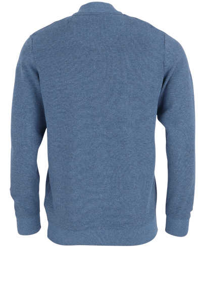 CASAMODA Langarm Cardigan Rundhals Reiverschluss hellblau