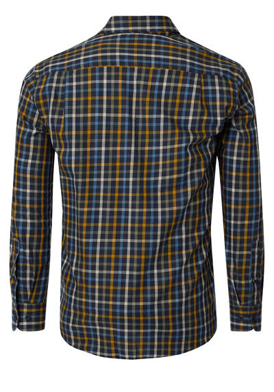 Produktbild fr 'CASAMODA Comfort Fit Hemd Langarm Button Down Kragen Karo dunkelblau'
