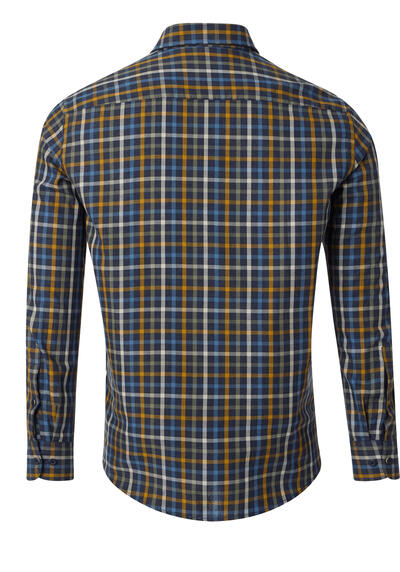 Produktbild fr 'CASAMODA Casual Fit Hemd Langarm Button Down Kragen Karo dunkelblau'