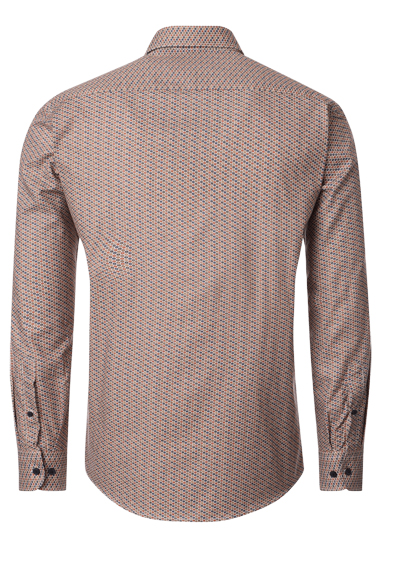 Produktbild f�r 'CASAMODA Comfort Fit Hemd Langarm Button Down Kragen Muster orange'