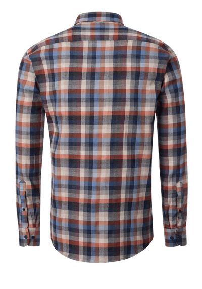 Produktbild f�r 'CASAMODA Comfort Fit Hemd Langarm Button Down Kragen Karo grau'