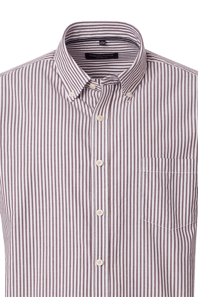 Produktbild f�r 'CASAMODA Casual Fit Hemd Langarm Button Down Kragen Streifen rot'