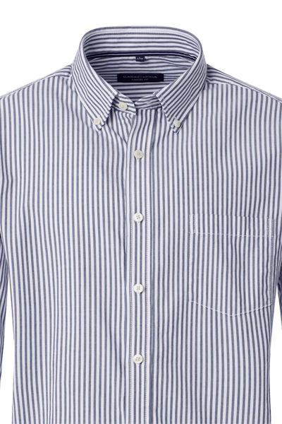 Produktbild f�r 'CASAMODA Casual Fit Hemd Langarm Button Down Kragen Streifen blau'