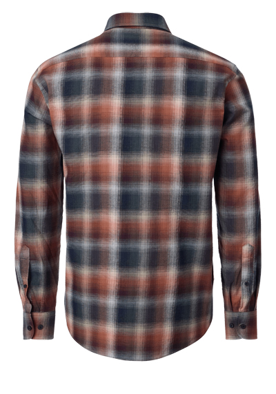 Produktbild f�r 'CASAMODA Casual Fit Hemd Langarm Button Down Kragen Karo braun'