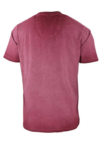 CASAMODA Henley-Shirt Halbarm Print Jersey rot