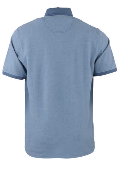 CASAMODA Polo-Shirt Halbarm Polokragen geknpft Pique blau