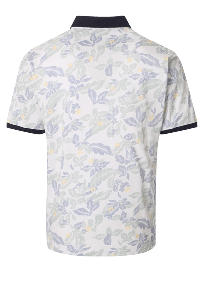 Produktbild f�r 'CASAMODA Poloshirt Halbarm Polokragen Jersey Muster wei�'