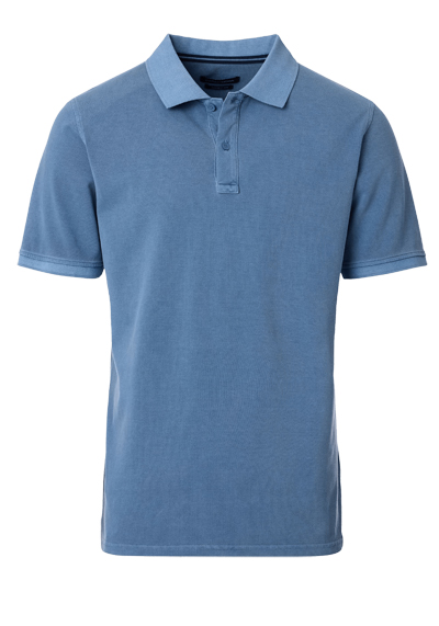CASAMODA Poloshirt Halbarm Polokragen Pique hellblau preisreduziert