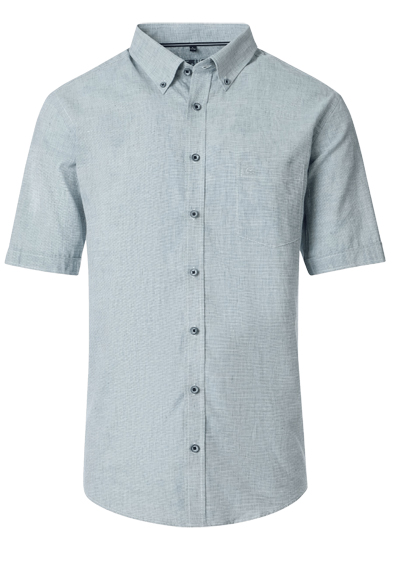 Produktbild f�r 'CASAMODA Casual Fit Hemd Halbarm Button Down Kragen Leinenmix gr�n'
