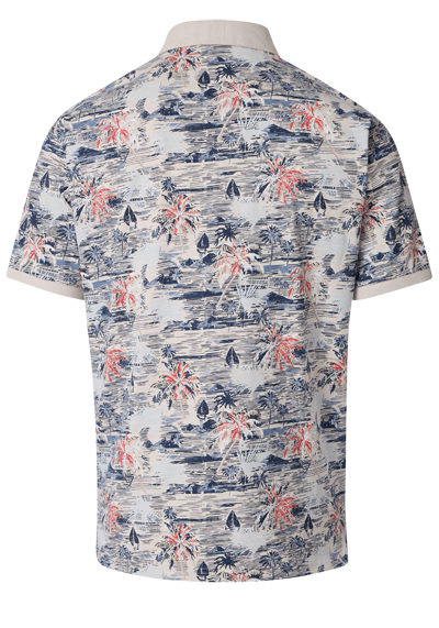 Produktbild f�r 'CASAMODA Poloshirt Halbarm Polokragen Jersey Muster beige'