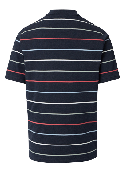 Produktbild f�r 'CASAMODA Poloshirt Halbarm Polokragen Jersey Ringel blau'