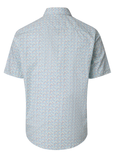 Produktbild f�r 'CASAMODA Casual Fit Hemd Halbarm New Kent Kragen Muster blau'
