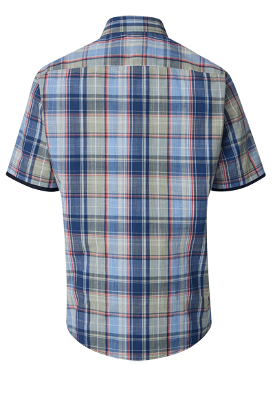 Produktbild f�r 'CASAMODA Casual Fit Hemd Halbarm New Kent Kragen Streifen blau'
