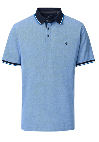 Produktbild f�r 'CASAMODA Poloshirt Halbarm Polokragen Pique rauchblau'