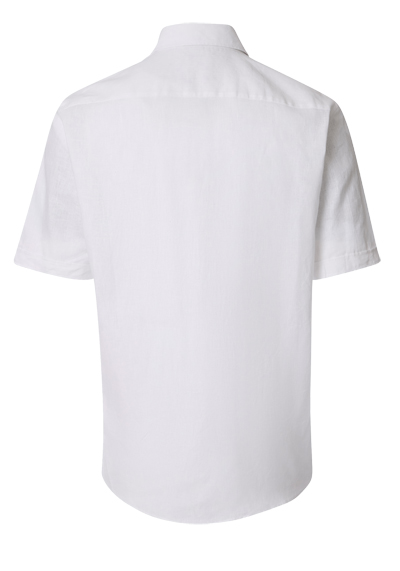 Produktbild f�r 'CASAMODA Casual Fit Hemd Halbarm Button Down Kragen Leinenmix wei�'