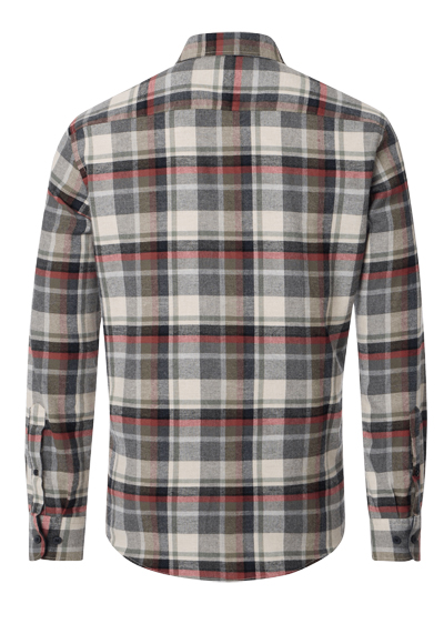 Produktbild fr 'CASAMODA Casual Fit Hemd Langarm New Kent Kragen Flanell Karo grn'