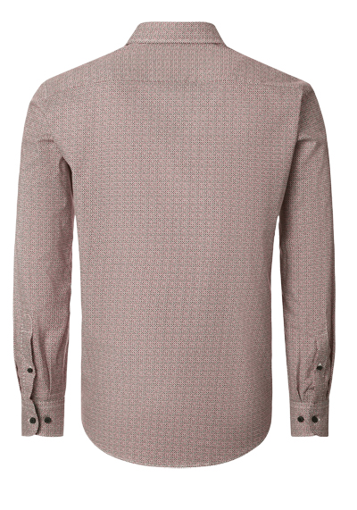 Produktbild f�r 'CASAMODA Casual Fit Hemd Langarm New Kent Kragen Muster rot'