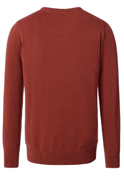 Produktbild f�r 'CASAMODA Pullover Langarm Rundhals Baumwolle Strick terracotta'