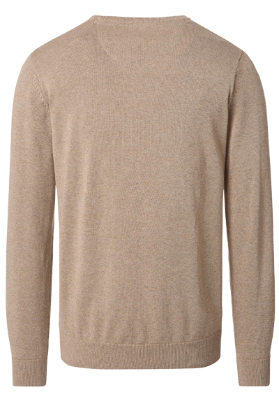 Produktbild f�r 'CASAMODA Pullover Langarm Rundhals Baumwolle Strick beige'