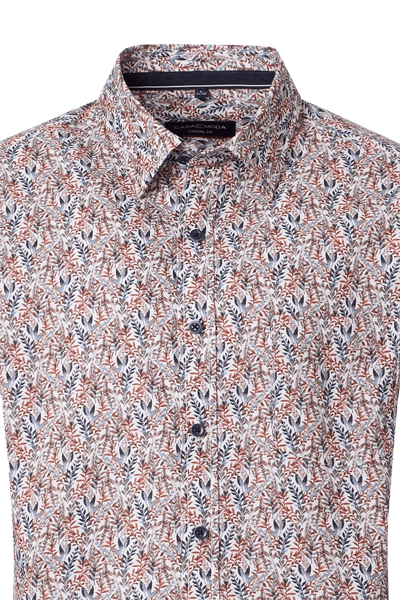 Produktbild f�r 'CASAMODA Casual Fit Hemd Langarm New Kent Kragen Muster orange'
