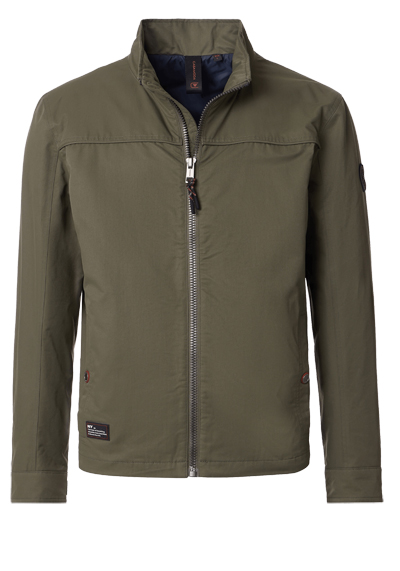 Produktbild für 'CASAMODA Baumwolljacke Langarm mit Reiverschluss oliv'