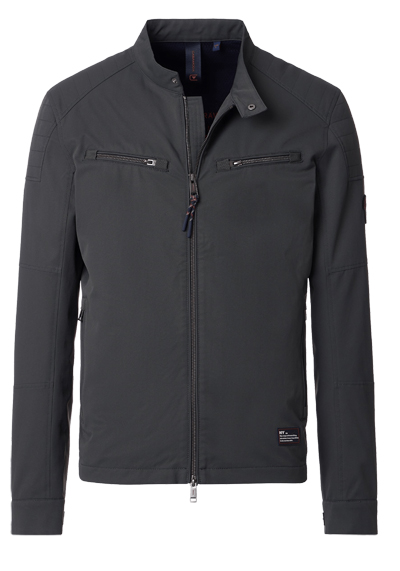 Produktbild für 'CASAMODA Bikerjacke Langarm mit Reiverschluss oliv'