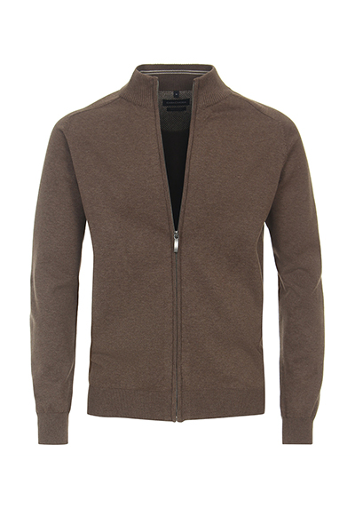 CASAMODA Cardigan Langarm mit Reiverschluss camel