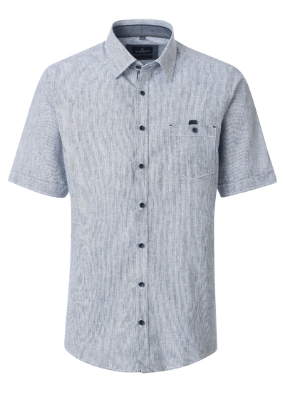 Produktbild f&uuml;r 'CASAMODA Casual Fit Hemd Halbarm New Kent Kragen Streifen blau'